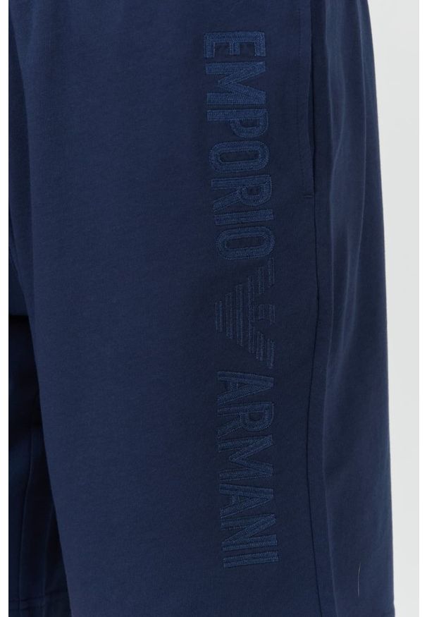 Emporio Armani - EMPORIO ARMANI Granatowe męskie spodenki, Rozmiar XL. Kolor: niebieski