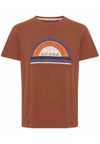 Blend T-Shirt 20715022 Brązowy Regular Fit. Kolor: brązowy. Materiał: bawełna #3