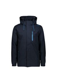 Kurtka wodoodporna z kapturem CMP. Typ kołnierza: kaptur. Kolor: niebieski. Sport: wspinaczka #2