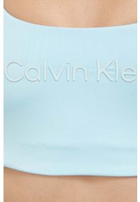 Calvin Klein Performance biustonosz sportowy Essentials kolor niebieski. Kolor: niebieski. Materiał: skóra. Sport: fitness, taniec #5