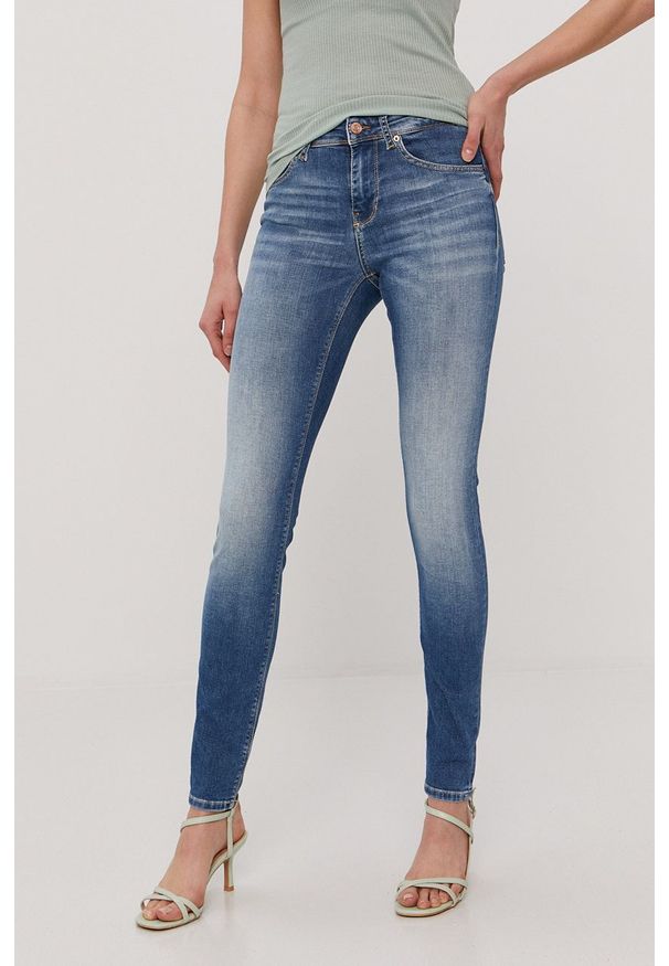 Vero Moda - Jeansy Lux. Kolor: niebieski