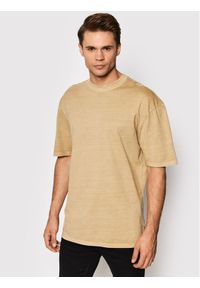 Only & Sons T-Shirt Ron 22020928 Beżowy Regular Fit. Kolor: beżowy. Materiał: bawełna