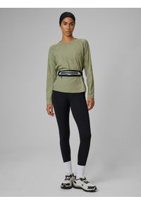 4f - 4F Longsleeve do biegania szybkoschnący damski - oliwkowy L. Kolor: oliwkowy, brązowy, wielokolorowy. Długość rękawa: długi rękaw. Długość: długie. Sport: fitness, bieganie #2