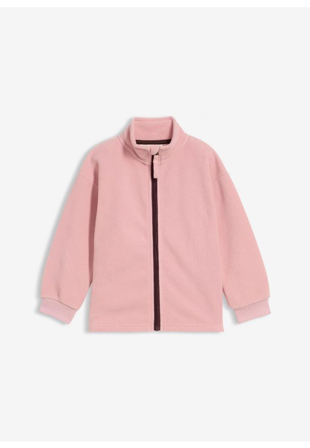 bonprix - Bluza rozpinana z polaru. Kolor: różowy. Materiał: polar. Sezon: jesień