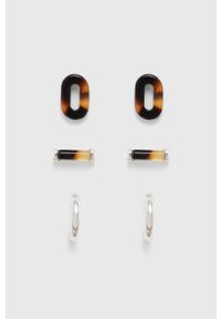 Lauren Ralph Lauren kolczyki 3-pack. Kolor: srebrny #1