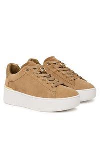 MICHAEL Michael Kors Sneakersy 43F5DTFS1S Brązowy. Kolor: brązowy. Materiał: zamsz, skóra #6