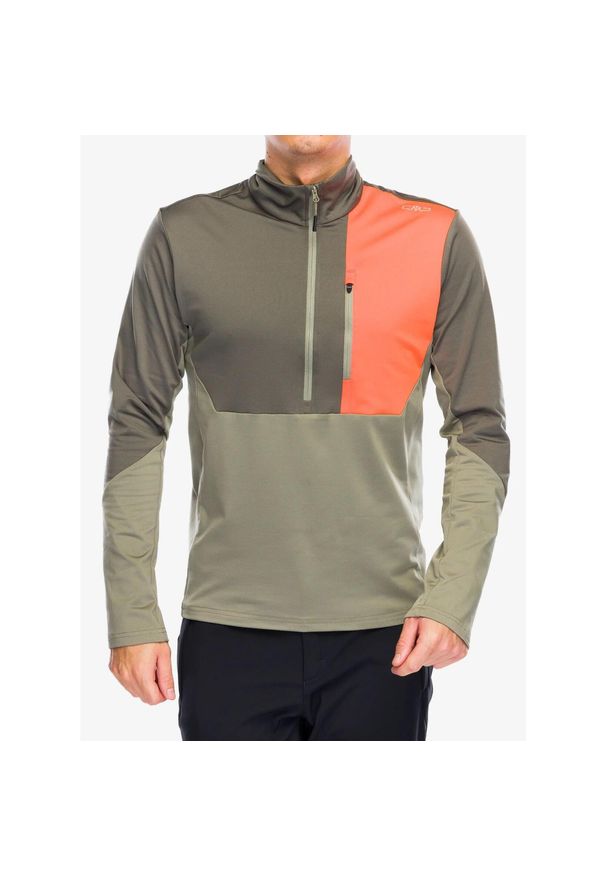 Bluza turystyczna męska CMP Zephyr. Kolor: zielony. Sport: turystyka piesza