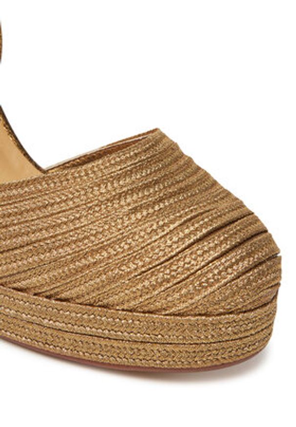 Castañer Espadryle Carolyn/142 023115 Złoty. Kolor: złoty. Materiał: materiał