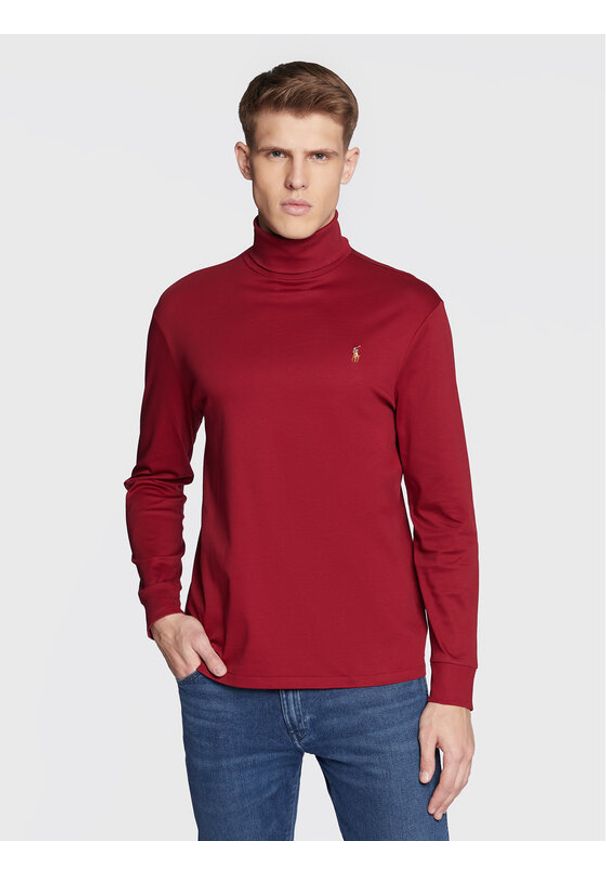 Polo Ralph Lauren Golf 710760126013 Bordowy Regular Fit. Typ kołnierza: polo, golf. Kolor: czerwony. Materiał: bawełna