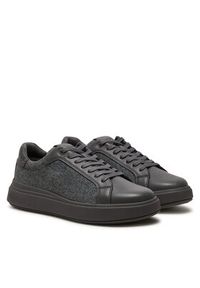 Calvin Klein Sneakersy Low Top Lace Up Wool HM0HM01597 Szary. Kolor: szary. Materiał: materiał #3