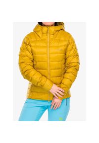 Kurtka puchowa damska Rab Electron Pro Jacket. Kolor: żółty. Materiał: puch