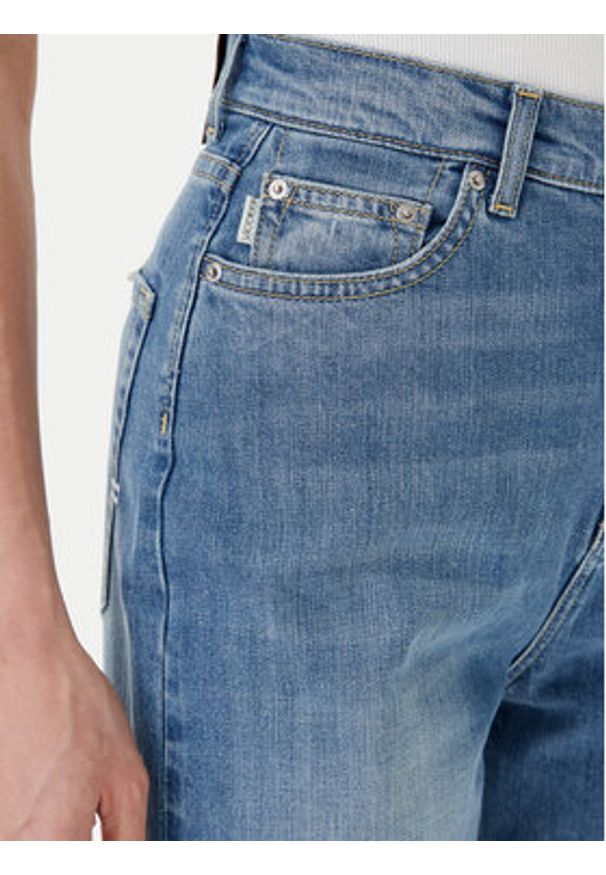 ViCOLO Jeansy DD5076 Niebieski Wide Leg. Kolor: niebieski