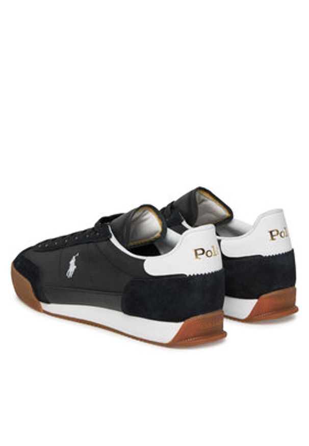 Polo Ralph Lauren Sneakersy 809961176002 Czarny. Kolor: czarny. Materiał: skóra