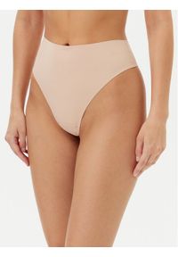 Hunkemöller Stringi Smooth 206774 Beżowy. Kolor: beżowy. Materiał: syntetyk