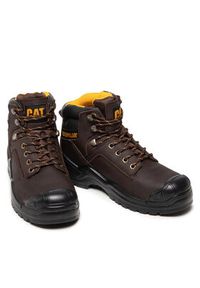 CAT Footwear Trapery Striver Bump St S3 P725098 Brązowy. Kolor: brązowy. Materiał: nubuk, skóra #6