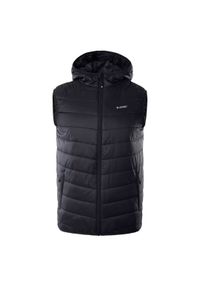 Hi-tec - Kamizelka bezrękawnik męski Hi-Tec Sinlus - czarna, Rozmiar L. Kolor: czarny. Długość rękawa: bez rękawów. Sezon: wiosna, jesień #1