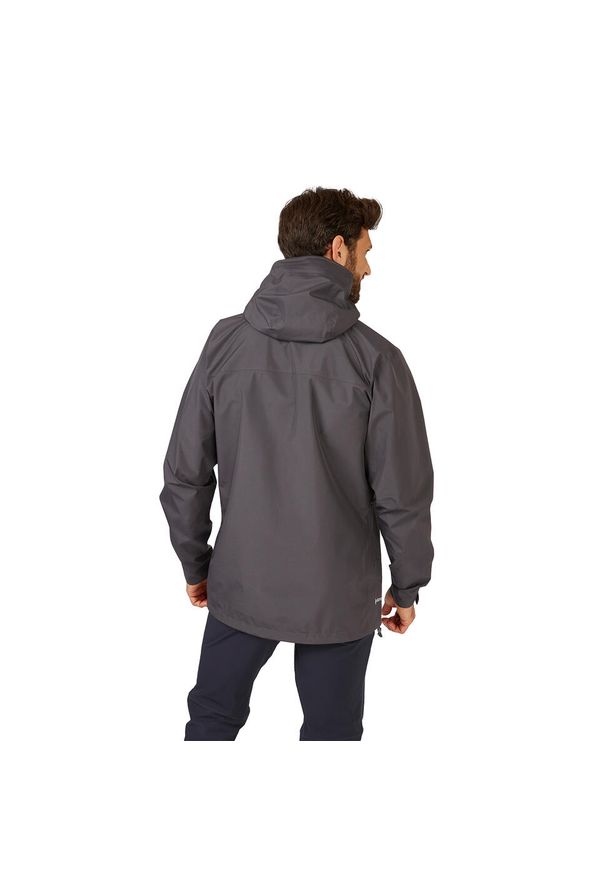 Kurtka przeciwdeszczowa męska Rab Namche GTX Jacket z kapturem. Typ kołnierza: kaptur. Kolor: szary