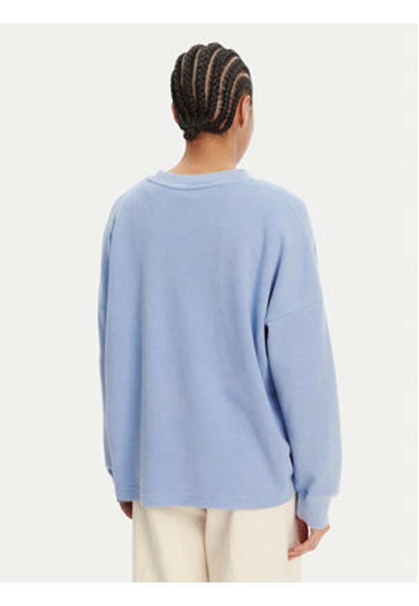 Roxy Bluza ERJKT04276 Niebieski Relaxed Fit. Kolor: niebieski. Materiał: bawełna