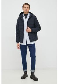 TOMMY HILFIGER - Tommy Hilfiger kurtka męska kolor granatowy przejściowa. Okazja: na co dzień. Kolor: niebieski. Materiał: syntetyk, materiał. Styl: casual