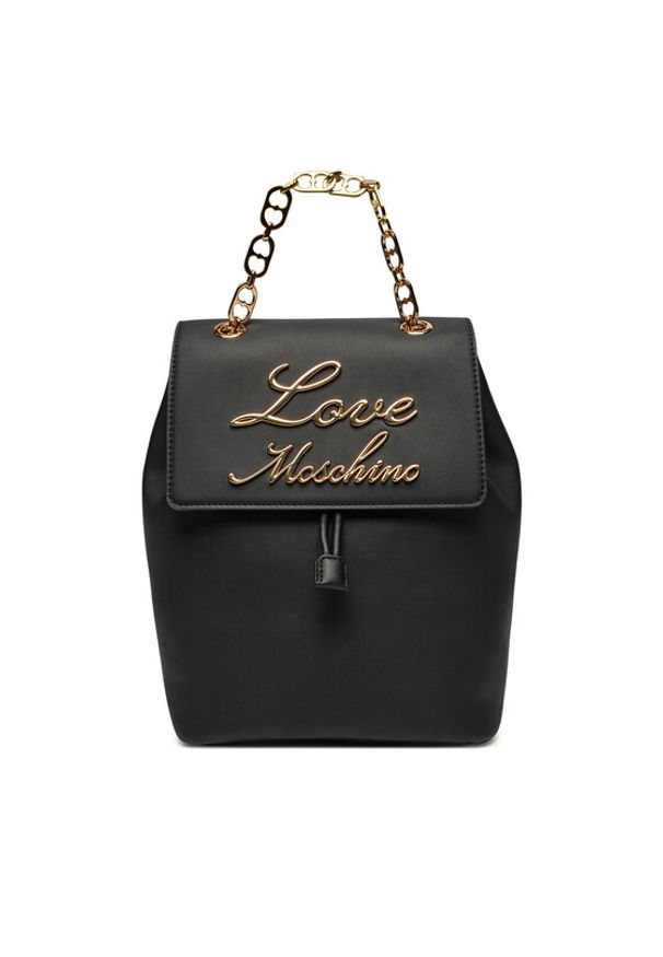 Love Moschino - LOVE MOSCHINO Plecak JC4317PP0LKK0000 Czarny. Kolor: czarny. Materiał: skóra