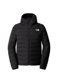 Kurtka turystyczna męska The North Face M Belleview Stretch Down Hoodie. Kolor: czarny. Sport: turystyka piesza