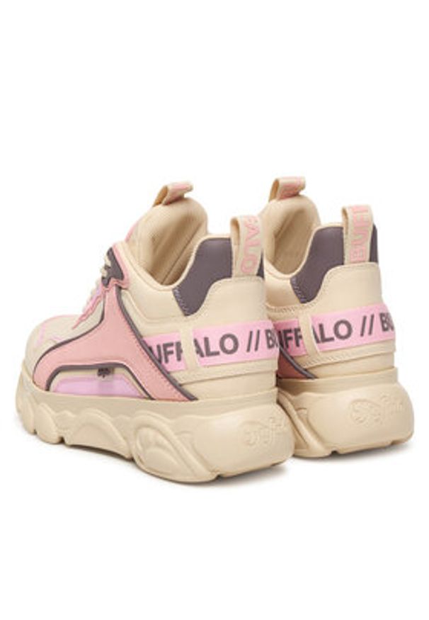 Buffalo Sneakersy Chai CLD 1636603 Écru. Kolor: kremowy. Materiał: skóra