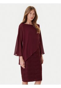 Joseph Ribkoff Sukienka koktajlowa 251720F25 Bordowy Regular Fit. Kolor: czerwony. Materiał: syntetyk. Styl: wizytowy #1