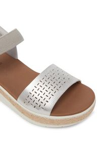 skechers - Skechers Sandały Bobs Sun Ray 114415/SIL Srebrny. Kolor: srebrny. Materiał: skóra #2