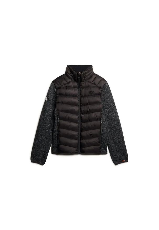 Kurtka puchowa Superdry Sports. Kolor: czarny. Materiał: puch