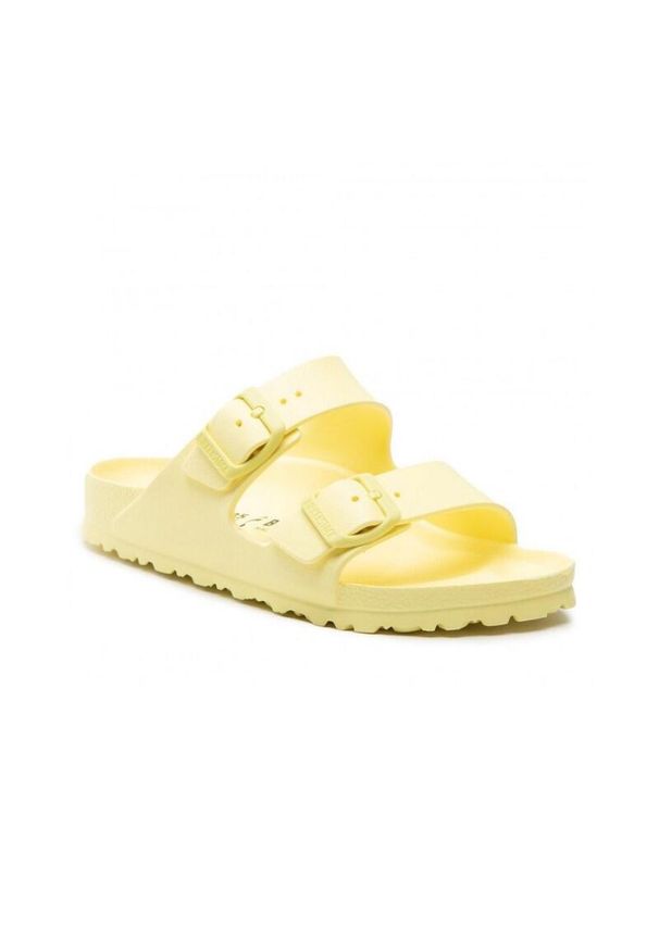 Klapki damskie Birkenstock Arizona Eva. Kolor: żółty. Materiał: materiał, syntetyk