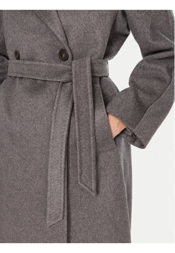 Weekend Max Mara Płaszcz przejściowy Cascia 2525016072 Szary Regular Fit. Kolor: szary. Materiał: kaszmir