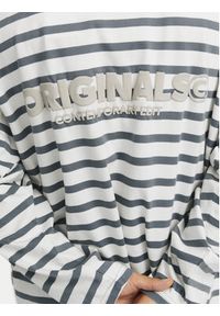 Jack & Jones Longsleeve Islington 12273202 Niebieski Loose Fit. Kolor: niebieski. Materiał: bawełna. Długość rękawa: długi rękaw