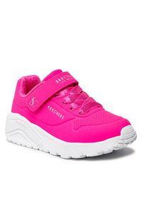skechers - Skechers Sneakersy Uno Lite 310451L/HTPK Różowy. Kolor: różowy. Materiał: skóra #5