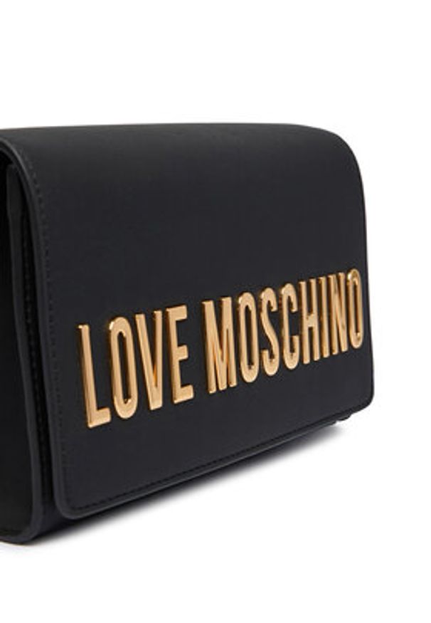 Love Moschino - LOVE MOSCHINO Torebka JC4103PP0OKD0000 Czarny. Kolor: czarny. Materiał: skórzane