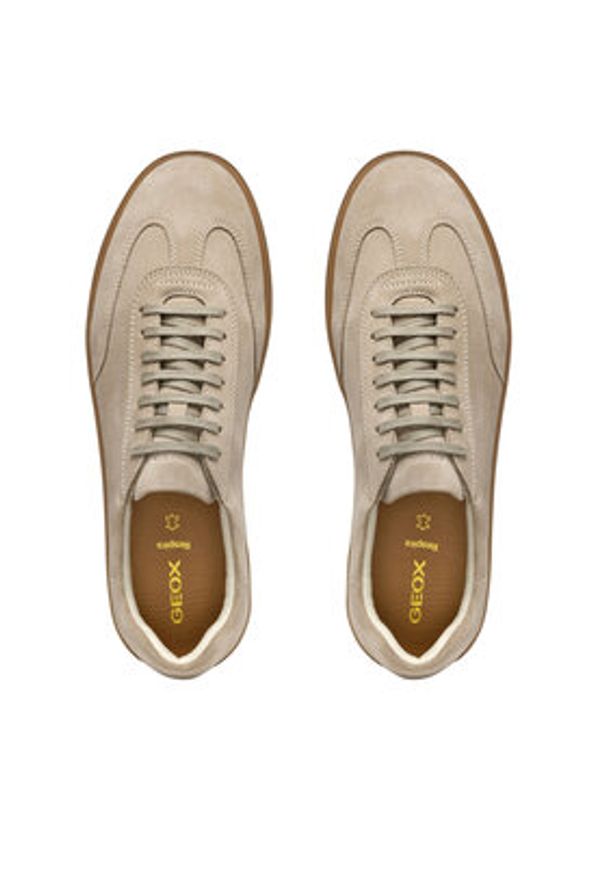 Geox Sneakersy U Regio U45CHC 00022 C5004 Beżowy. Kolor: beżowy. Materiał: zamsz, skóra