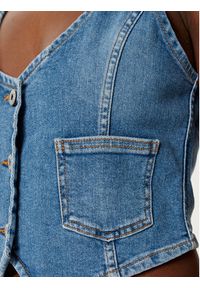 Hugo - HUGO Kamizelka Gardenia_B 50531700 Niebieski Slim Fit. Kolor: niebieski. Materiał: bawełna, jeans