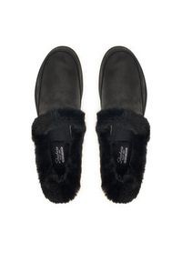 skechers - Skechers Kapcie Cozy Escape 168114/BBK Czarny. Kolor: czarny. Materiał: skóra #5