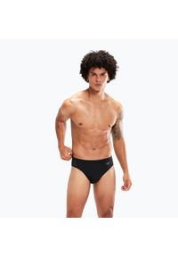 Slipy kąpielowe męskie Speedo Hyper Boom Splice Brief. Kolor: wielokolorowy, czarny, szary. Materiał: lycra, poliester