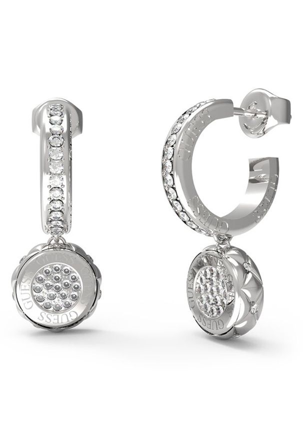 Guess Kolczyki JUBE04 596JW Srebrny. Materiał: srebrne. Kolor: srebrny