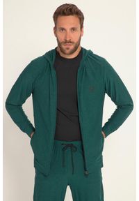 JAY-PI - Męska Kurtka z kapturem FLEXNAMIC® Fitness szybkoschnąca. Typ kołnierza: kaptur. Kolekcja: plus size. Kolor: zielony. Materiał: elastan, poliester, materiał. Sport: fitness