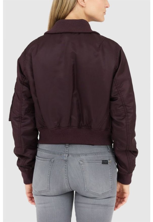 Kenzo - KENZO Bordowa kurtka bomberka damska boke flower, Rozmiar S. Kolor: czerwony