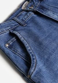 Renee - Niebieskie Jeansy High Waist z Szerokimi Nogawkami Fyserlia. Okazja: na co dzień. Stan: podwyższony. Kolekcja: plus size. Kolor: niebieski. Styl: klasyczny, casual #3