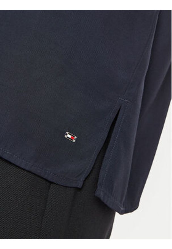 TOMMY HILFIGER - Tommy Hilfiger Koszula WW0WW43066 Granatowy Regular Fit. Kolor: niebieski. Materiał: wiskoza