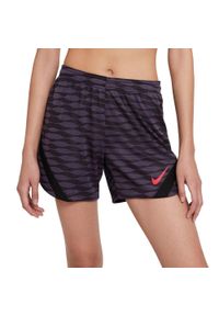 Nike - Damskie Spodenki DriFIT Strike Shorts. Kolor: fioletowy. Sport: turystyka piesza
