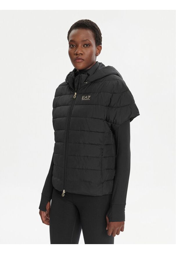 EA7 Emporio Armani Bezrękawnik 7W000090 AF12476 UC001 Czarny Relaxed Fit. Kolor: czarny. Materiał: syntetyk. Długość rękawa: bez rękawów