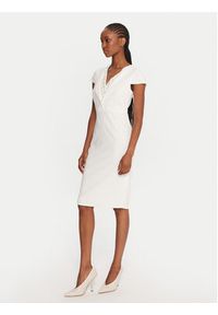 Rinascimento Sukienka koktajlowa CFC0125515003 Biały Slim Fit. Kolor: biały. Materiał: syntetyk. Styl: wizytowy #3