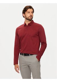 Pierre Cardin Polo C5 30604.3055 Bordowy Regular Fit. Typ kołnierza: polo. Kolor: czerwony. Materiał: bawełna