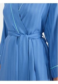 Triumph Szlafrok Amourette Jacquard 10227267 Niebieski. Kolor: niebieski. Materiał: wiskoza #4