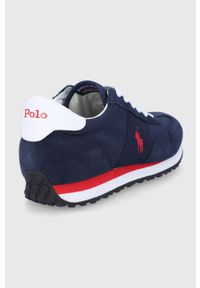 Polo Ralph Lauren Buty kolor granatowy. Nosek buta: okrągły. Zapięcie: sznurówki. Kolor: niebieski. Materiał: guma #2