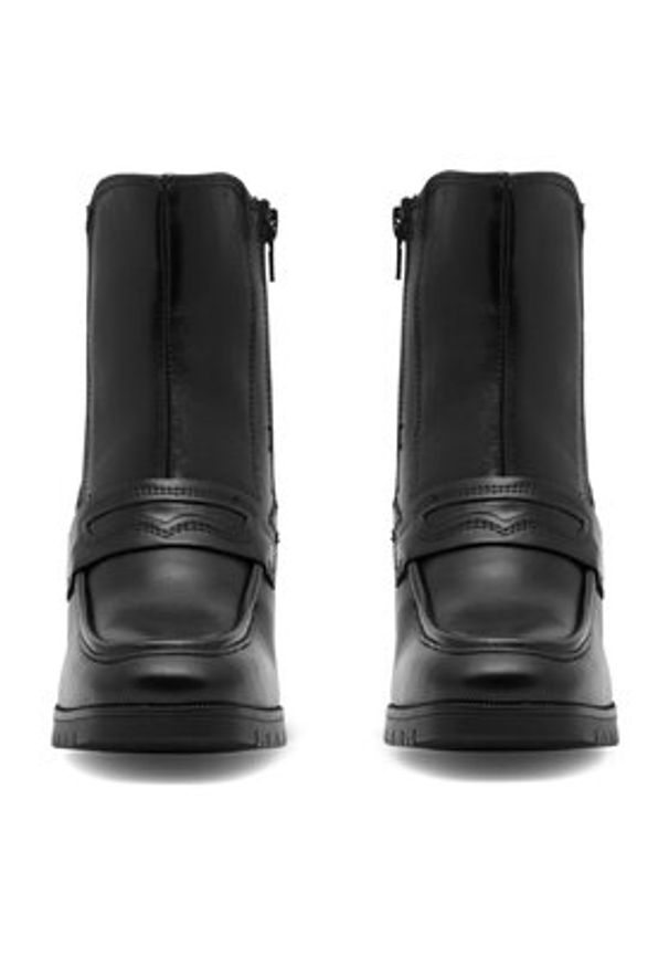 Sergio Bardi Botki WB-C1042-01SB Czarny. Kolor: czarny. Materiał: materiał